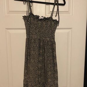 Topshop cheetah print tie dress